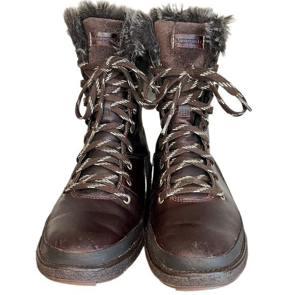 NWOT MERRELL Null Tremblant Ezra Lace Waterproof Ice+ Vibram Women's Size 7 - Picture 2 of 11